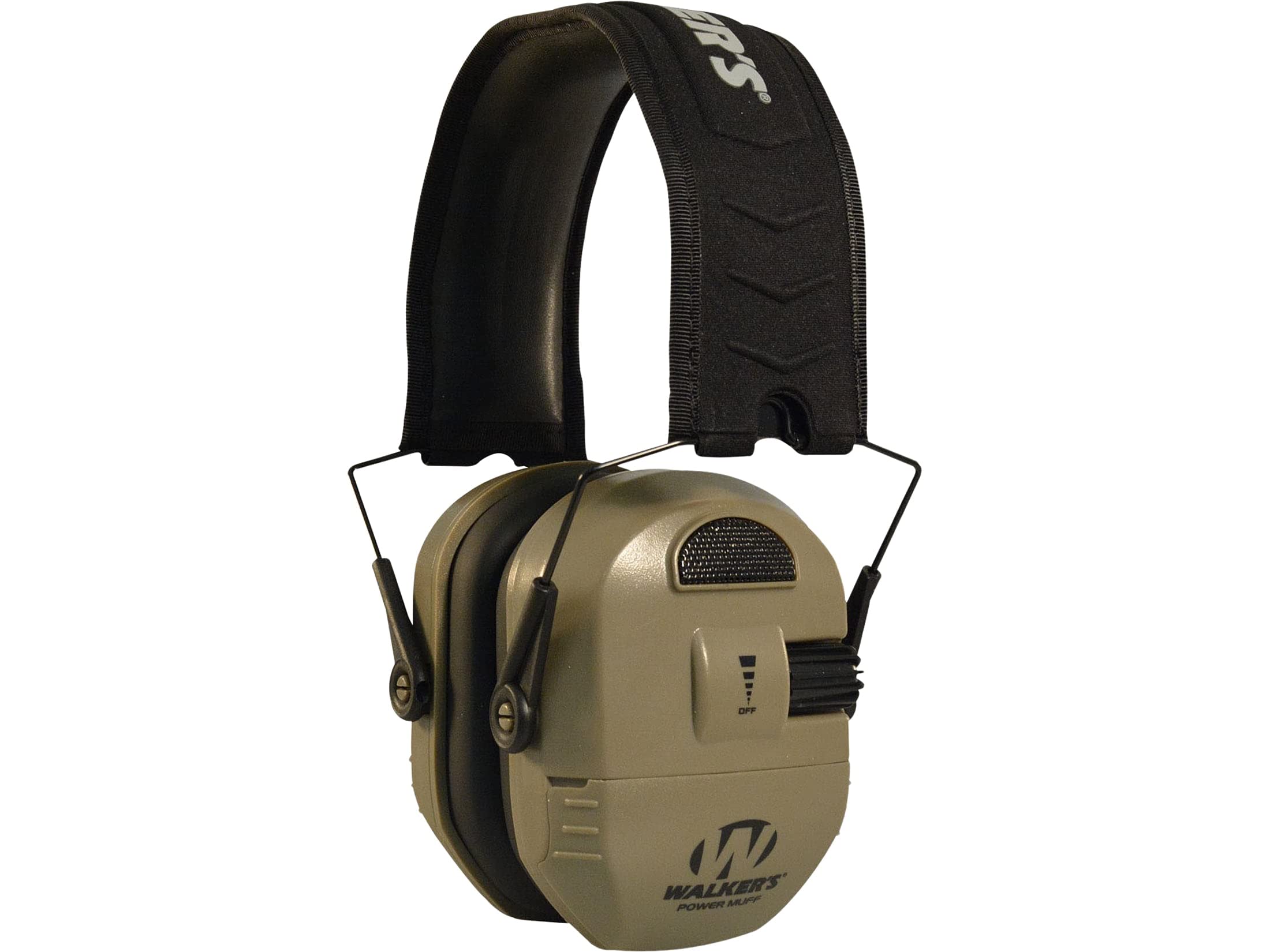 Ultimate Alpha Power Muff Electronic Earmuffs (NRR 26dB) Flat Dark.