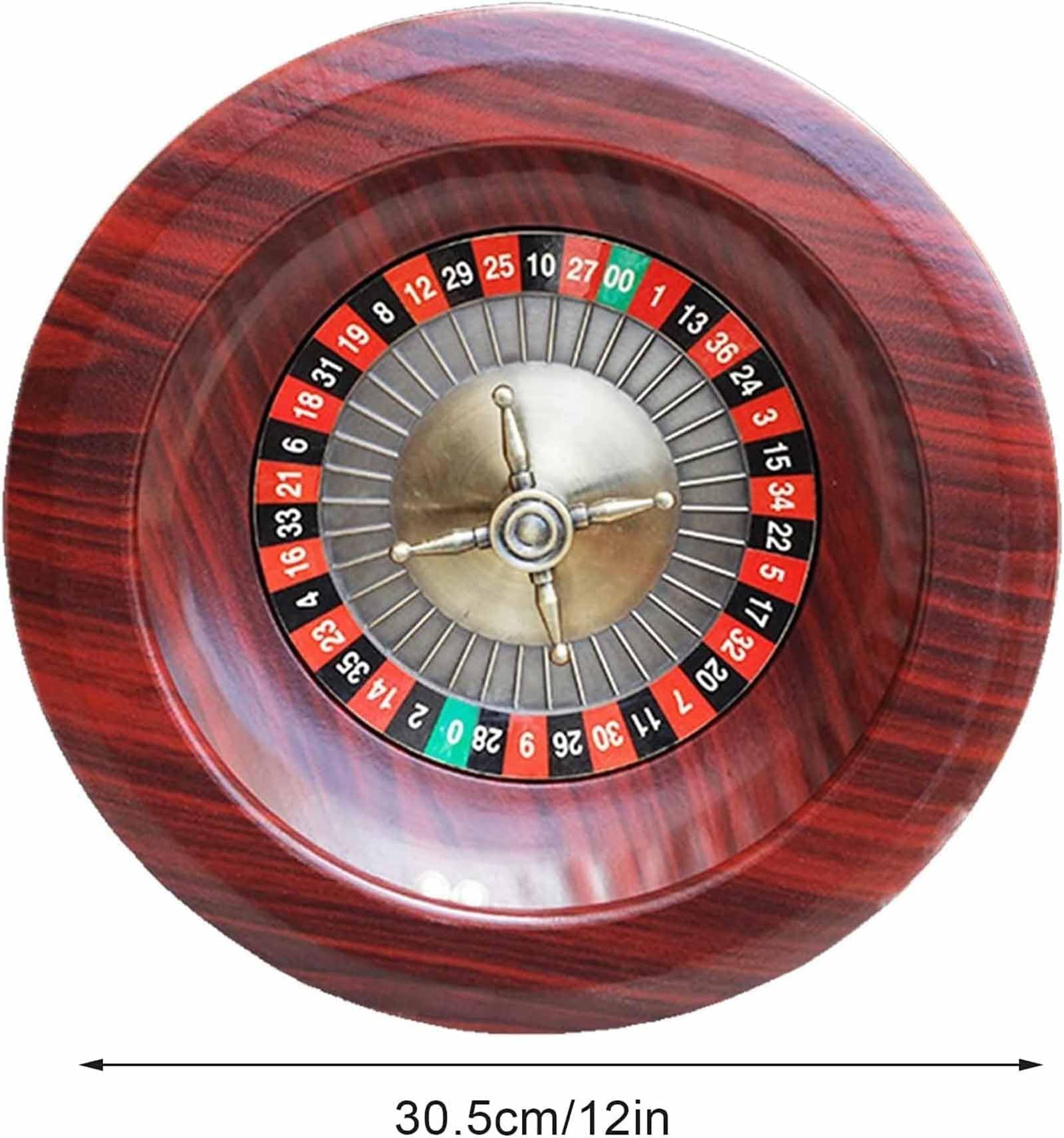 Générique Roue De Roulette en Bois Durable Loisirs Roue De Roulette en Bois De 12 Pouces Cadran NuméRique Jeu De SociéTé Loterie Plateau Tournant Divertissement pour Adultes,A