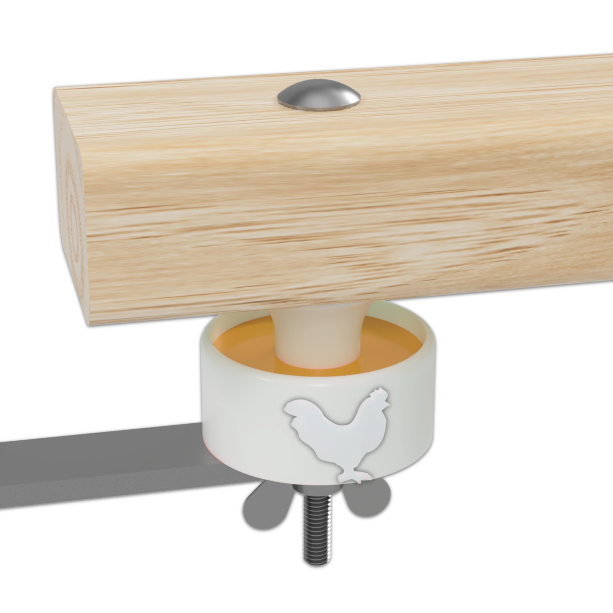 4X Behälter Milbensperre für Hühnerstange gegen rote Vogelmilbe Hühner, Milbenschutz, Milbenfalle, Hühnerstall, Hühnerstange (4X Behälter für 2 Hühnerstangen geeignet)