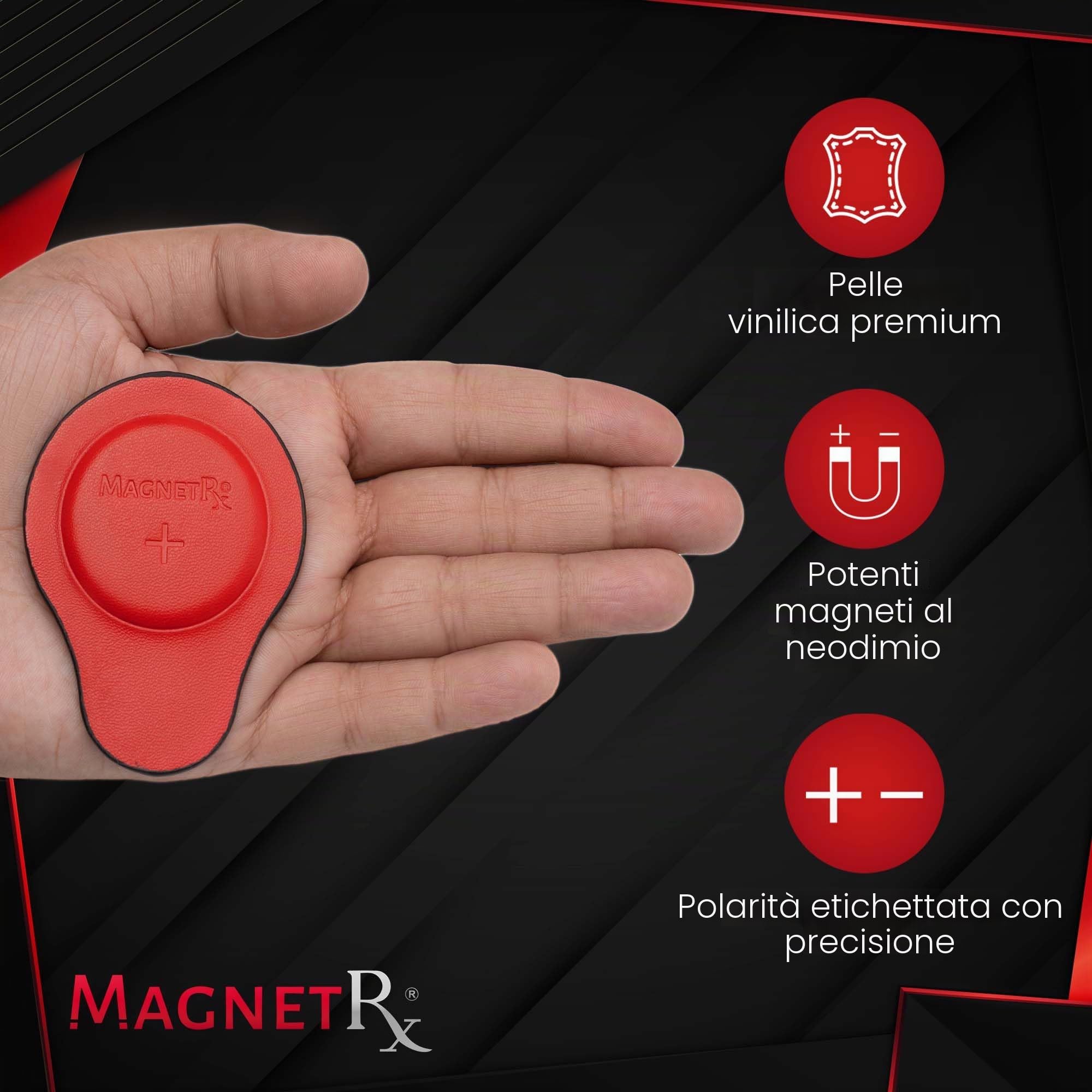 MagnetRX® Kit di Magneti per Terapia Biomagnetica – Magneti al Neodimio – Coppia Bio Magneti Dr. Goiz (2 unità)