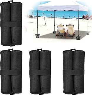 Patio Umbrella Base Weight Bag 18" Round Sand Stand Detachable Weatherproof Parasol Umbrella Weights Sand Bags