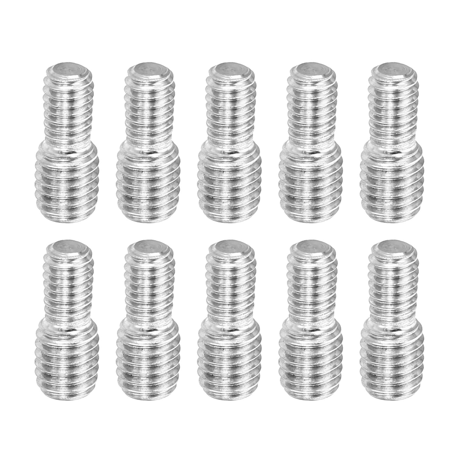 PATIKIL M4x6mm to M5x6mm Double End Threaded Stud Screw Bolt