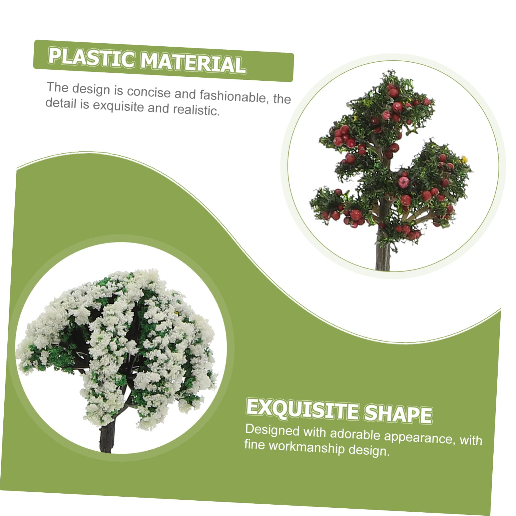 YARNOW 120 Piezas Árbol Modelo De Caja De Arena Maqueta De Ferrocarril Paisaje Árbol Mini Árbol Modelo Árbol De Escala Árbol De Diorama De Plástico El Plastico Miniatura Sala De Juguetes