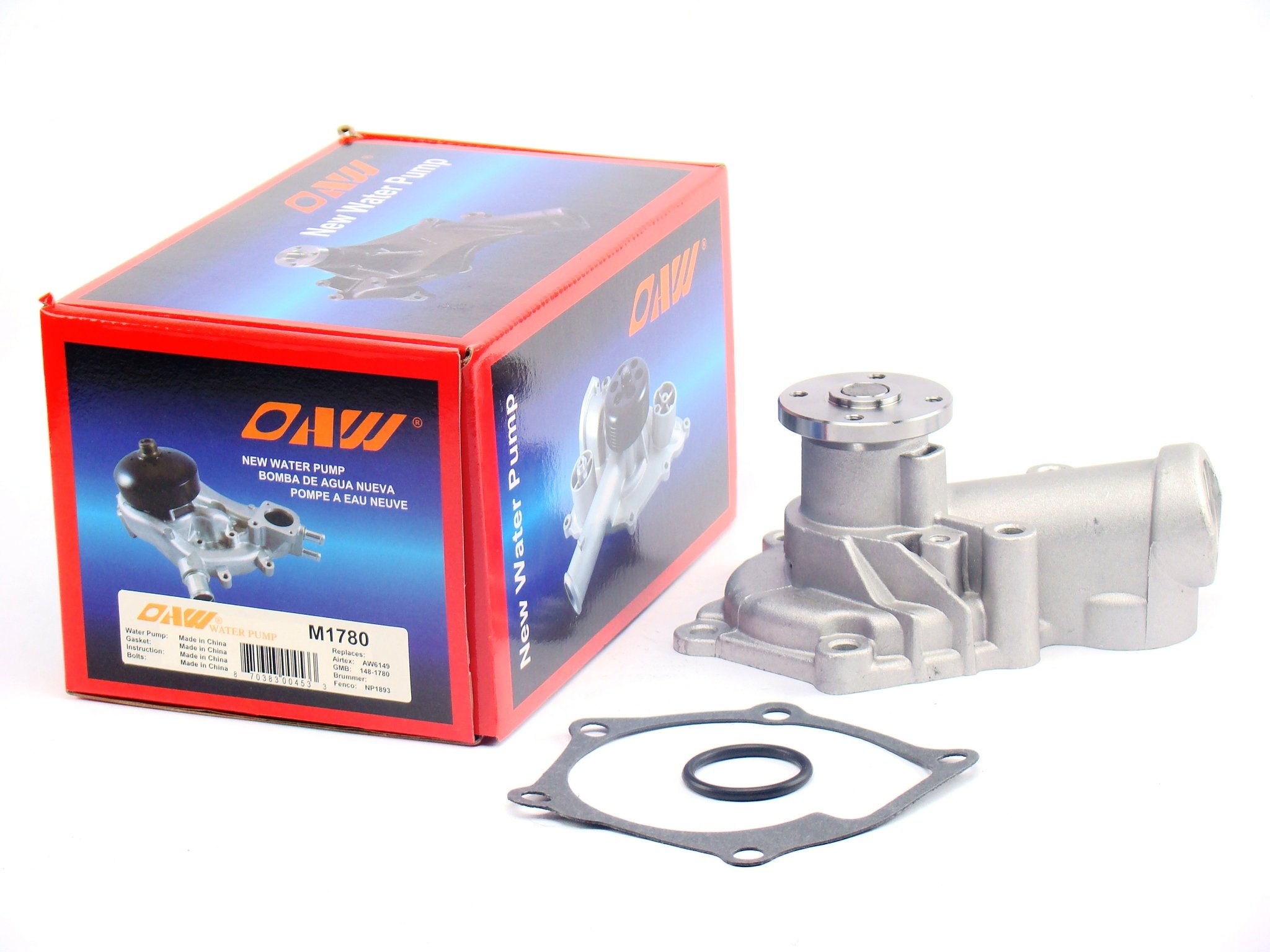 OAW M1780 Engine Water Pump for 06-12 Mitsubishi Eclipse, 04-12 Galant, 04-06 Lancer Outlander 2.4L 