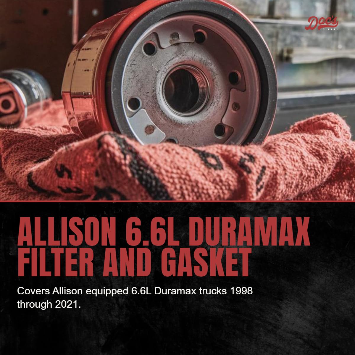 Doc's Diesel Transmission Filter Kit DF209 | Compatible with Chevrolet/GMC 6.6L Duramax 2500HD/3500HD 2001-2019 | Replaces 29539579