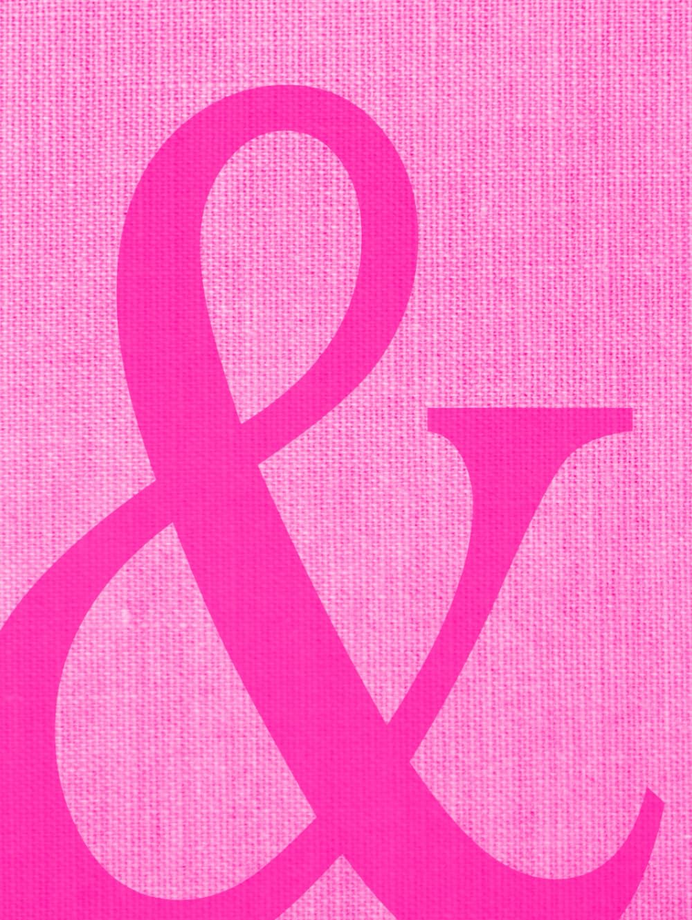 Pink Ampersand: A Pink Coffee Table Book for Home Decor | Decorative Linen Look & Preppy Aesthetic | Designer Styling Piece | 320 Journal Lined Pages