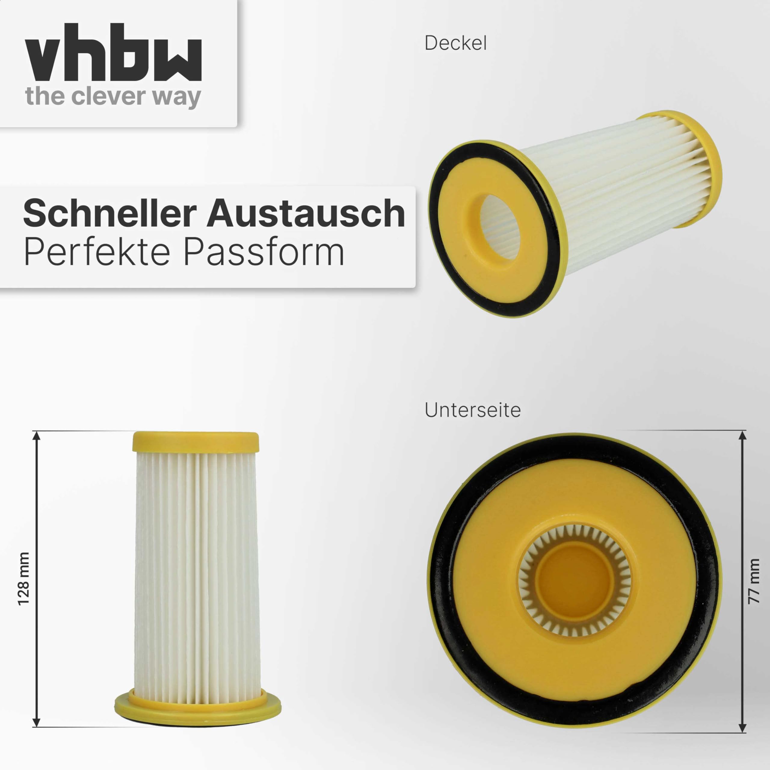 vhbw 3x filtro salva-motore compatibile con Philips Performer FC915201