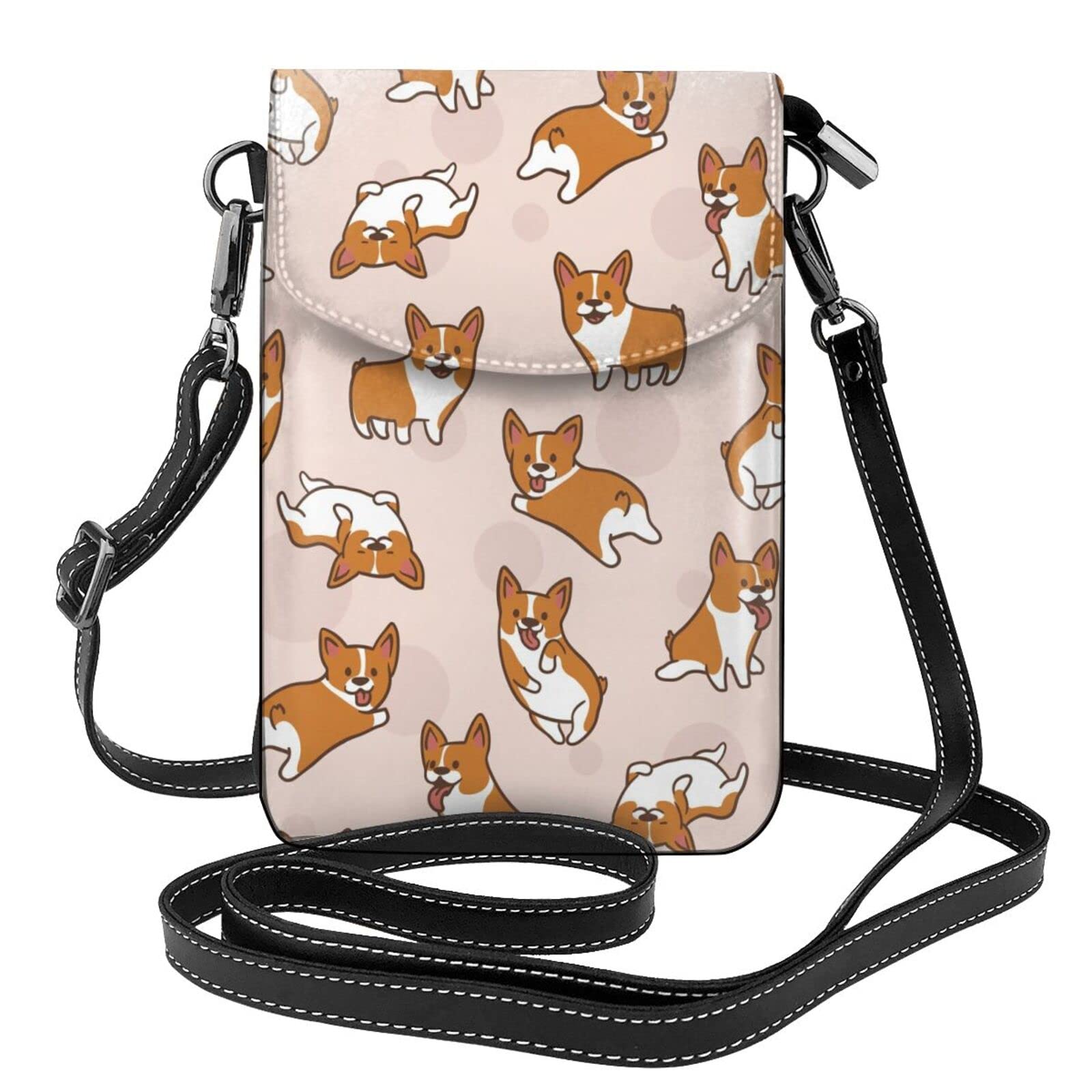 Amazon.co.jp: コーギー 可愛い 犬柄 スマホポーチ スマホショルダー