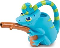 Melissa & Doug Sunny Patch Camo Chameleon Kids Watering Can - Tail Handle, Branch Spout, Durable Outdoor Garden Toy Ages 3+
