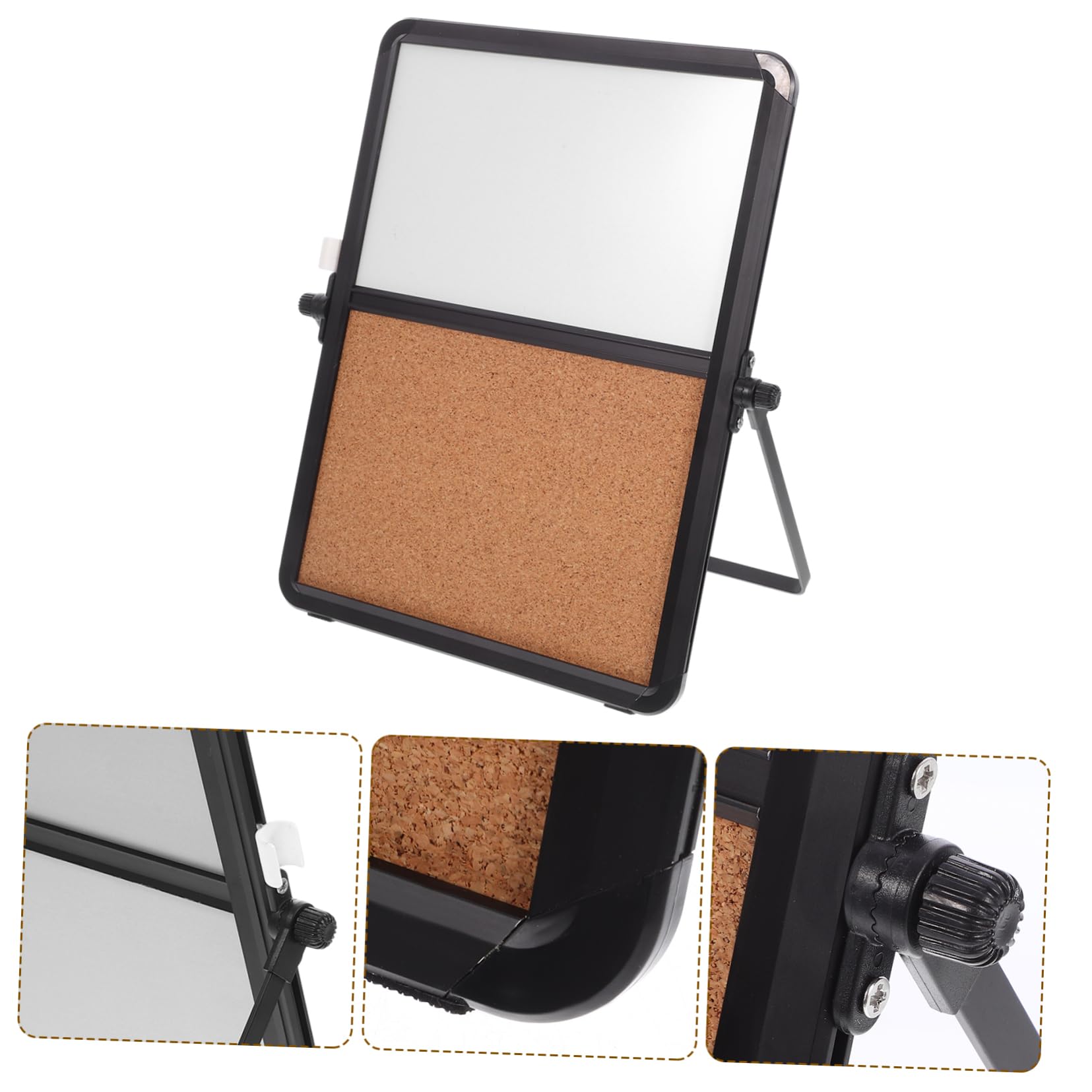 IMIKEYA Elegante Bacheca da Tavolo dal Design Moderno Bacheca per Appunti per Supporto da Tavolo
