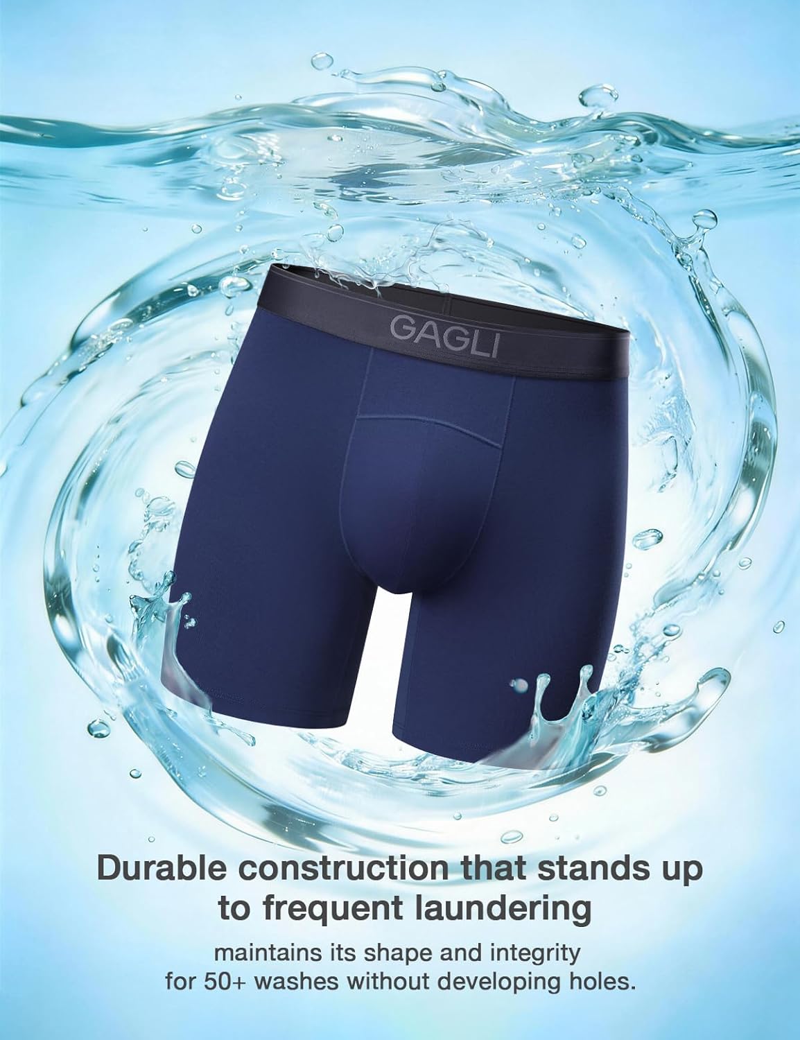 Men's Underwear Pack, Modal Boxer Briefs, Breathable Underwear for Men, Ultra Soft & Comfortable & Moisture-wicking - Image 7