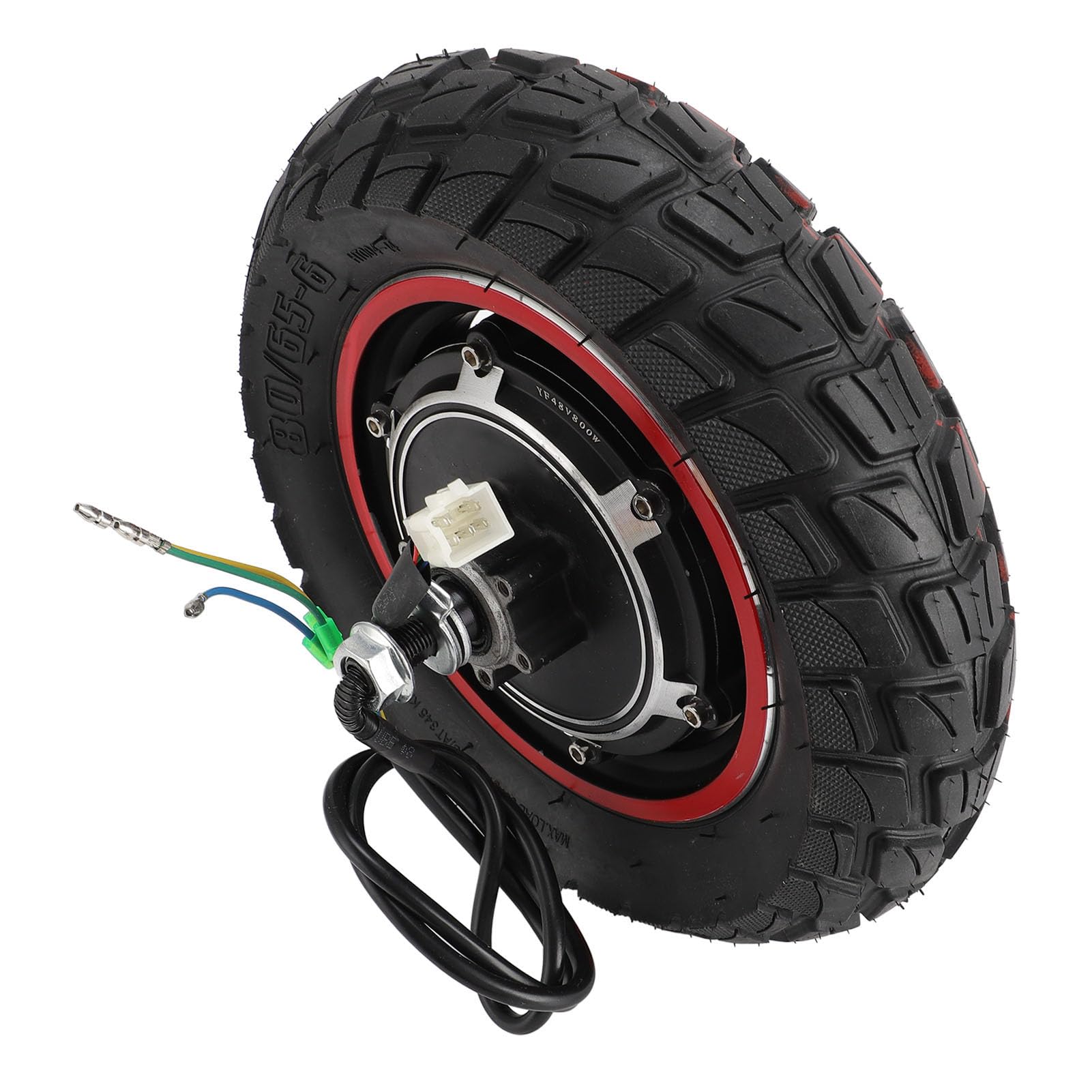 Motore del Mozzo per Kugoo M4 M4PRO, 48V 800W Pneumatico per Ruota Motrice Posteriore in Gomma Motore per Ruote Motrici