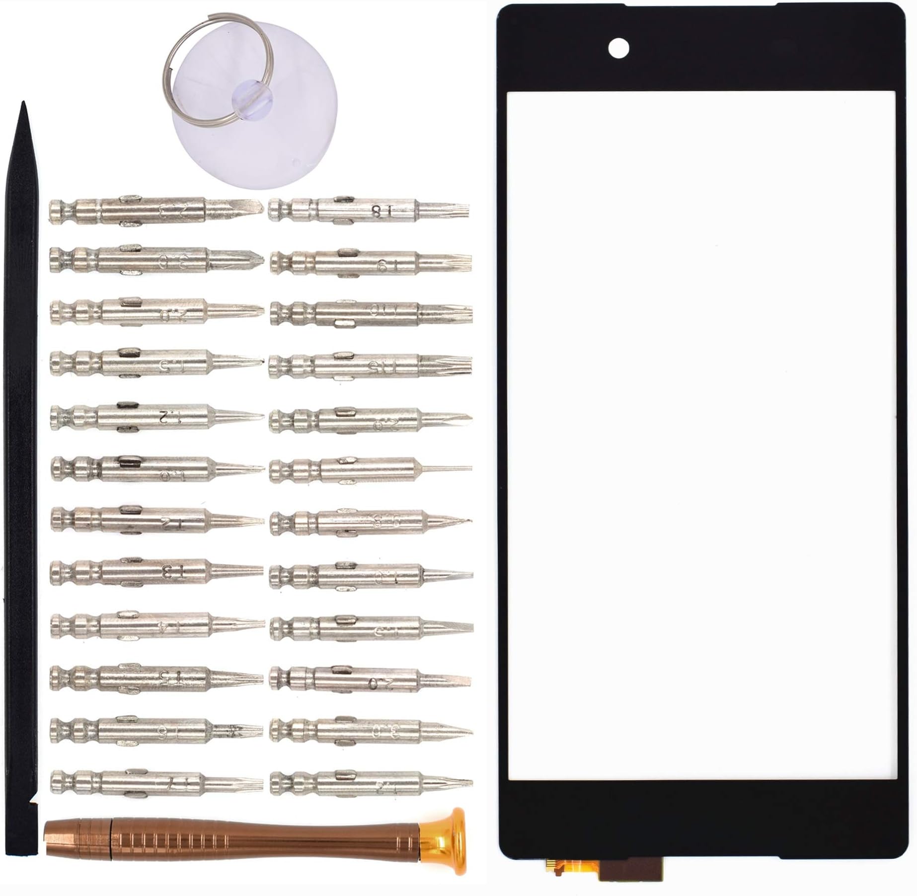 Touch Screen Glass Digitizer Replacement for Sony Xperia Z3+/Z3 Plus/Z4/E6553(Black)