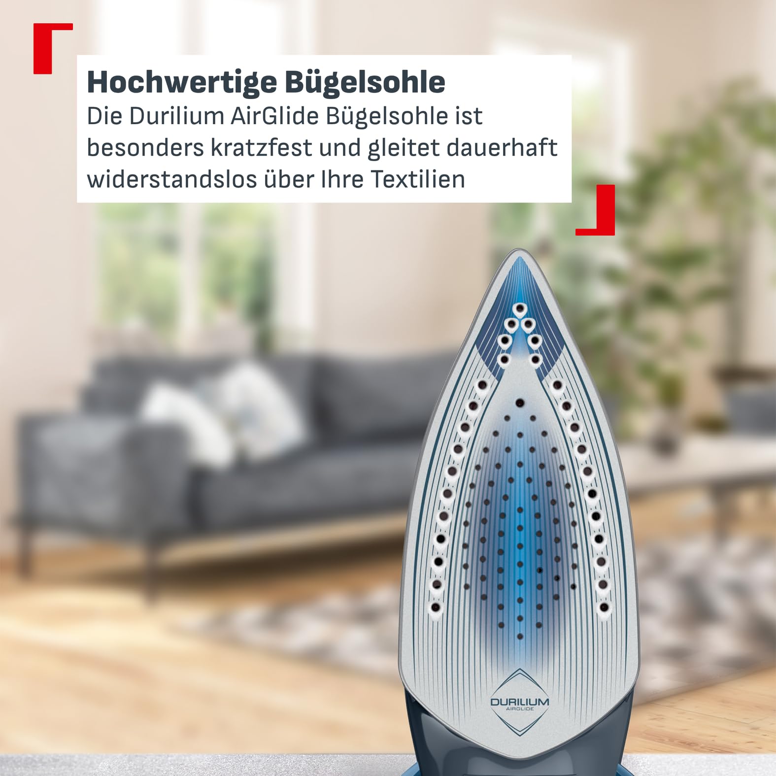 Tefal Dampfbügeleisen Ultragliss Plus, 2800 W, abnehmbarer Kalk-Kollektor, kratzfeste Bügelsohle, 50 g/Min. Dampfabgabe, 260 g/Min. Dampfstoß, Abschaltautomatik, türkis/grau, FV6842