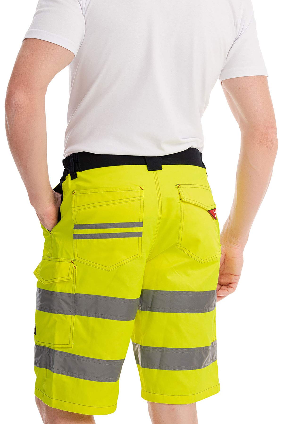 Bermuda Alta Visibilidad, Pantalones Cortos de Trabajo para Hombre
