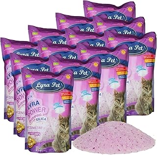 Lyra Pet® | 12 x 5 L = 60 L Lyra Power Clumping Silica Silikat Katzenstreu | Stark Klumpend | Saubere Wohnung | Neutralisiert den Geruch | Staubfrei | Sparsam im Gebrauch | Nachfüllen statt Neufüllen product image
