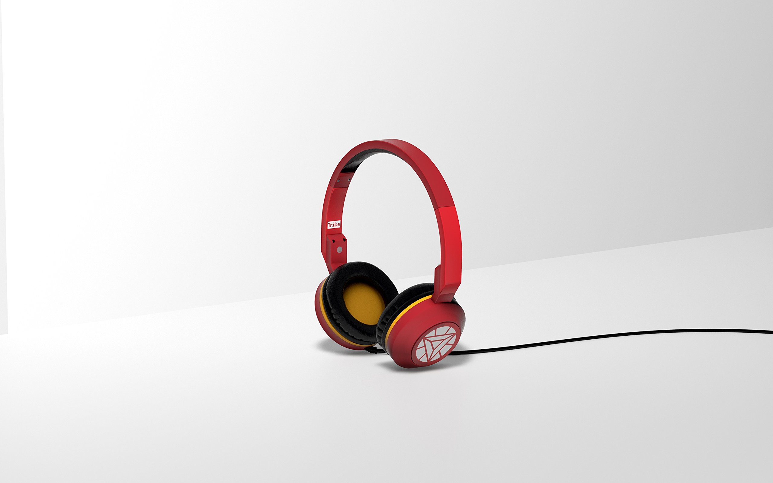 Tribe Marvel - Auriculares on-ear con micrófono I Auriculares Cascos para Iphone, Android, Movil, PS4, XBOX, PC, Computador - diseño Iron man