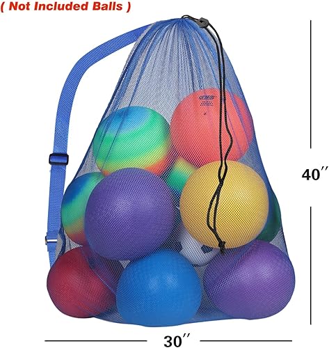 Miniatura 2 de GSE Games & Sports Expert 24x3630x40 X-Large Mesh Sports Equipment Drawstring Bag for Soccers, Basketballs, Footballs