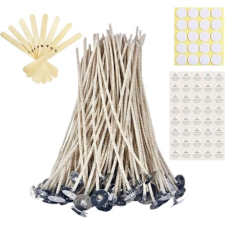 ECO Candle Wicks for Soy Candles (6 Inches, Pack of 100)