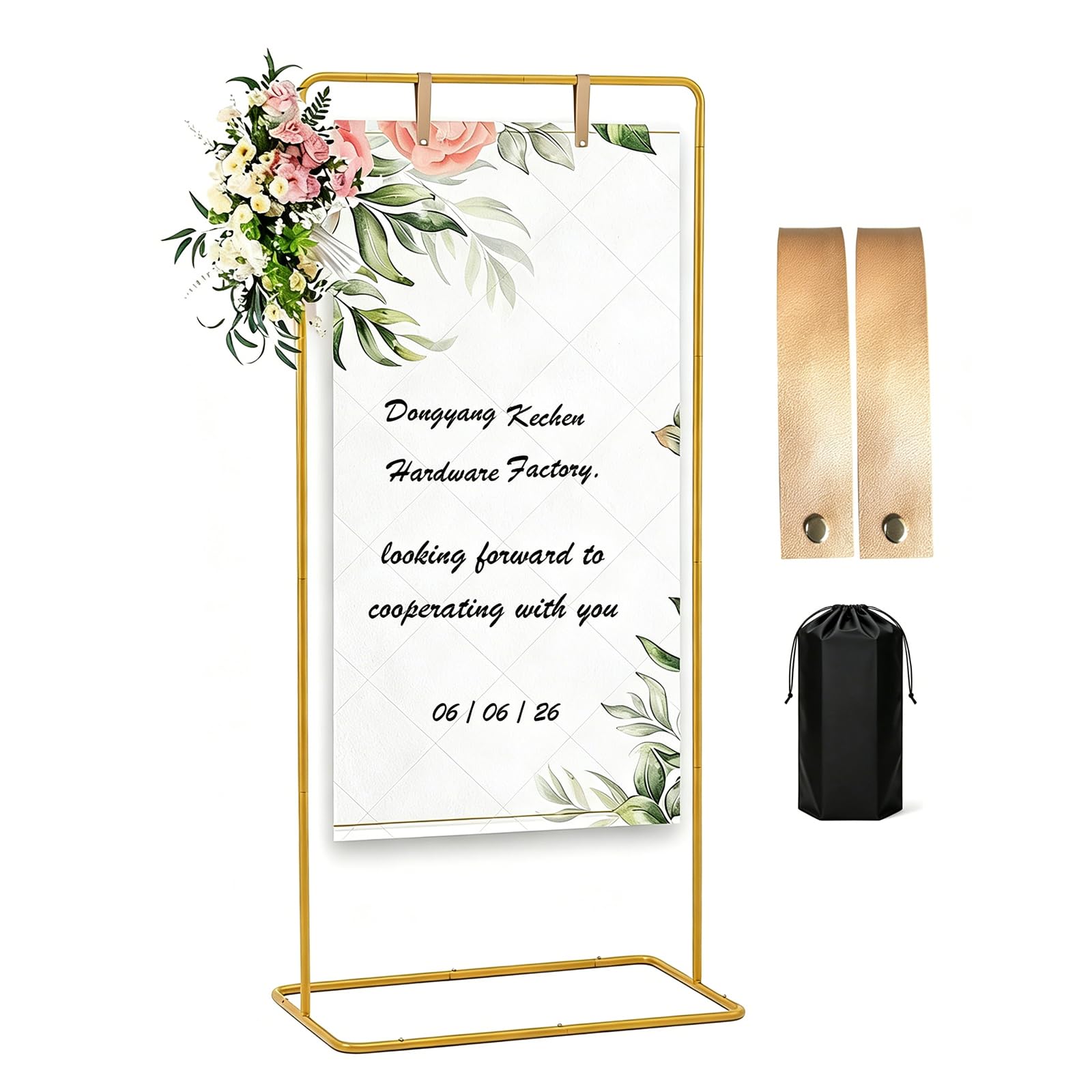 Wedding Sign Stand Holder, Adjustable 175 cm Wedding Sign Holder