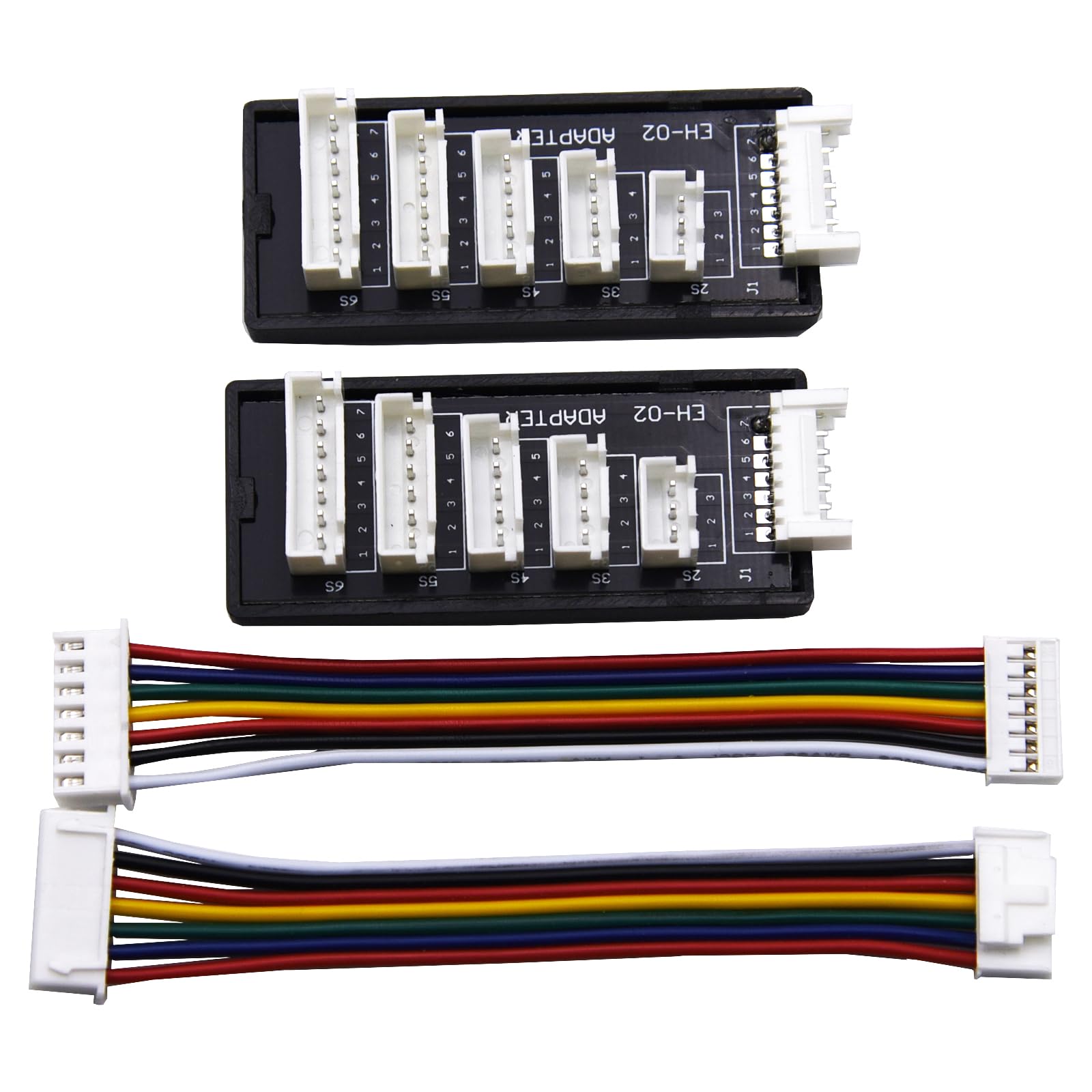 Snapklik.com : 2 Pack JST-XH-7P To 2S-6S 7.4V-22.2V Charge Convert ...