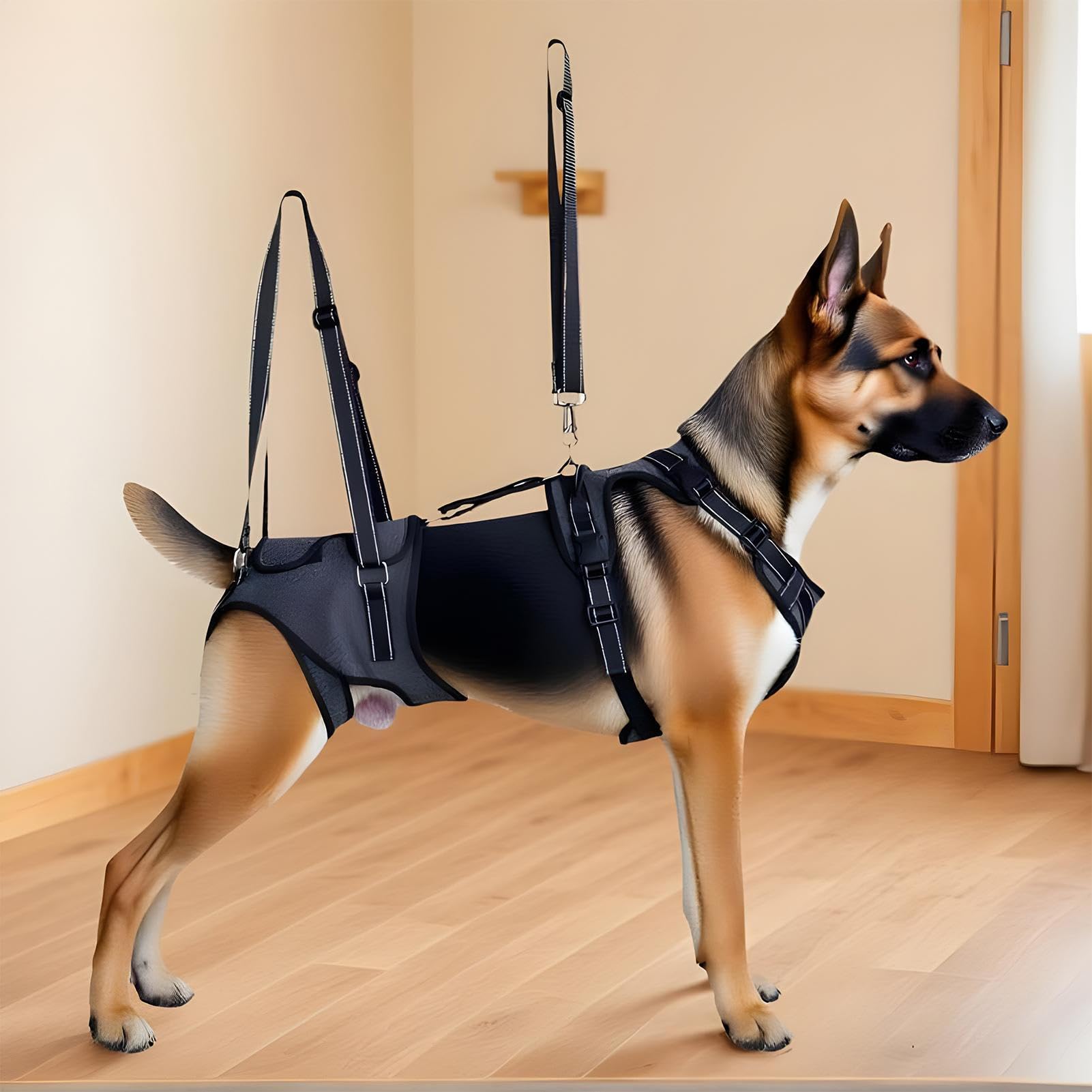Imbracatura di Sollevamento per Cani Porta-Animali Tracolla Gilet per | Gilet assistenza mobilità cani con maniglia per cani anziani, disabili, riabilitazione e visite veterinarie