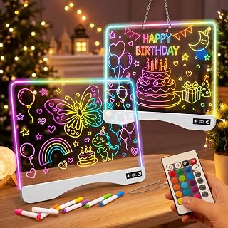 16" LED Drawing Board with Remote & Touch Control, Rechargeable