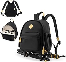 Cwatcun Camera Backpack Bag Small for Women,Fashion DSLR Camera Bag with Tripod Strap Laptop