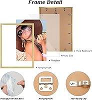 Vista 108 de Dark Brown 12x18 Frame Set of 3 - Rustic Woodgrain 12 x 18 Poster Frame with Plexiglass for Wall Gallery Display, 12x18 Picture Frame for Puzzles