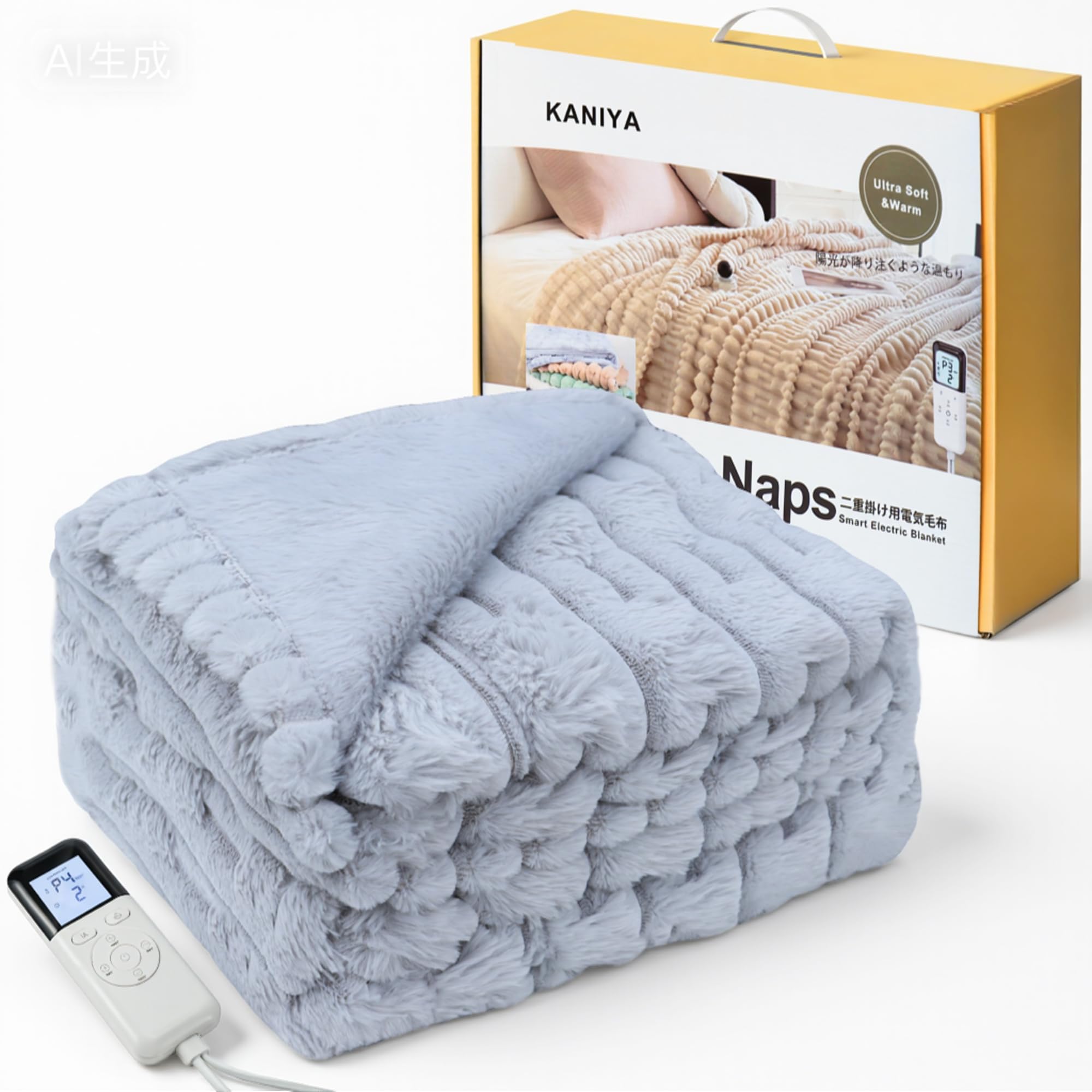 Amazon | KANIYA電気毛布(130x160)電気もうふ AIインテリジェント機能