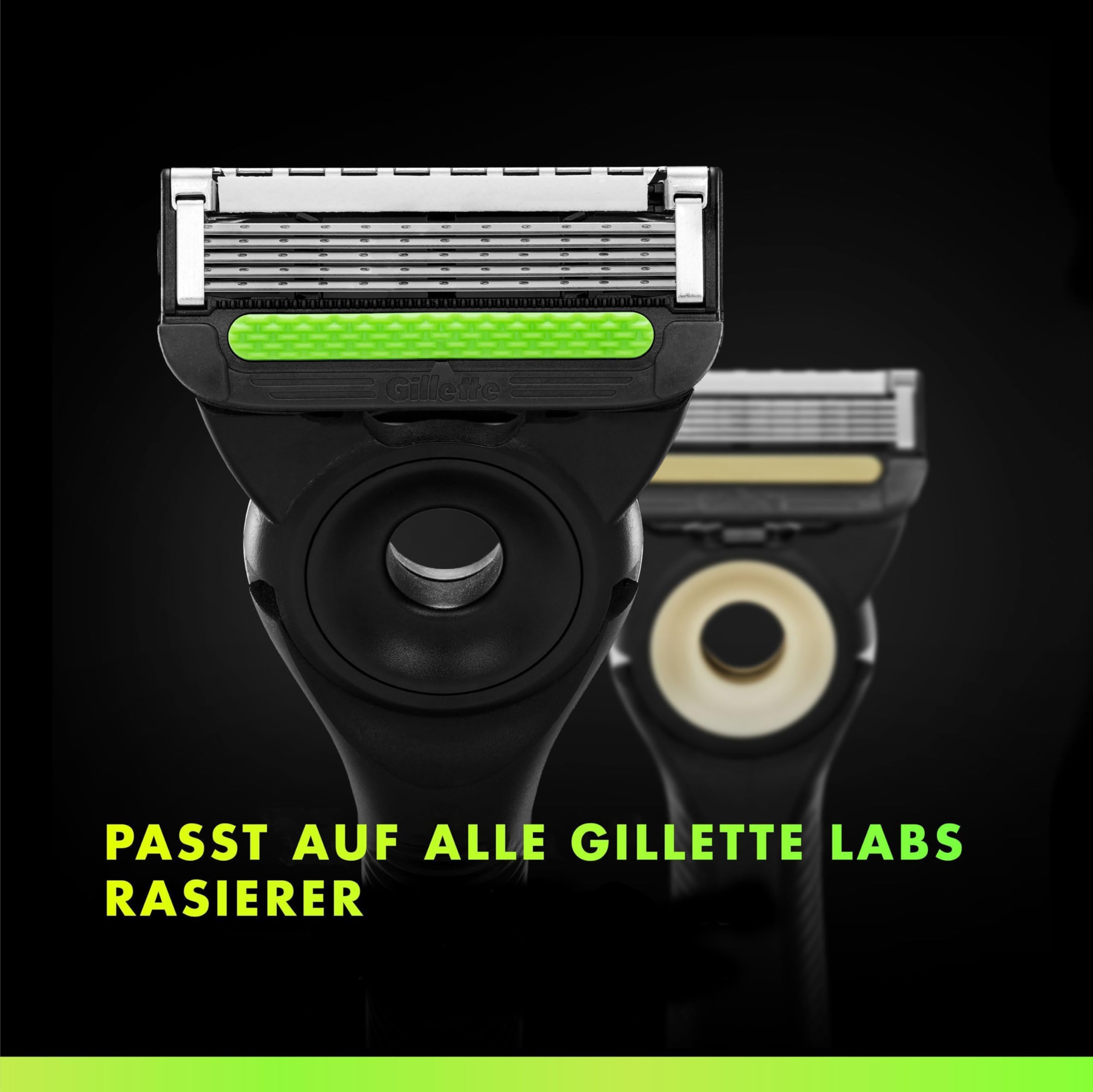 Gillette Labs Rasierklingen Herren, 16 Original Ersatzklingen, Schwarz, Kompatibel mit Allen Labs Rasierern
