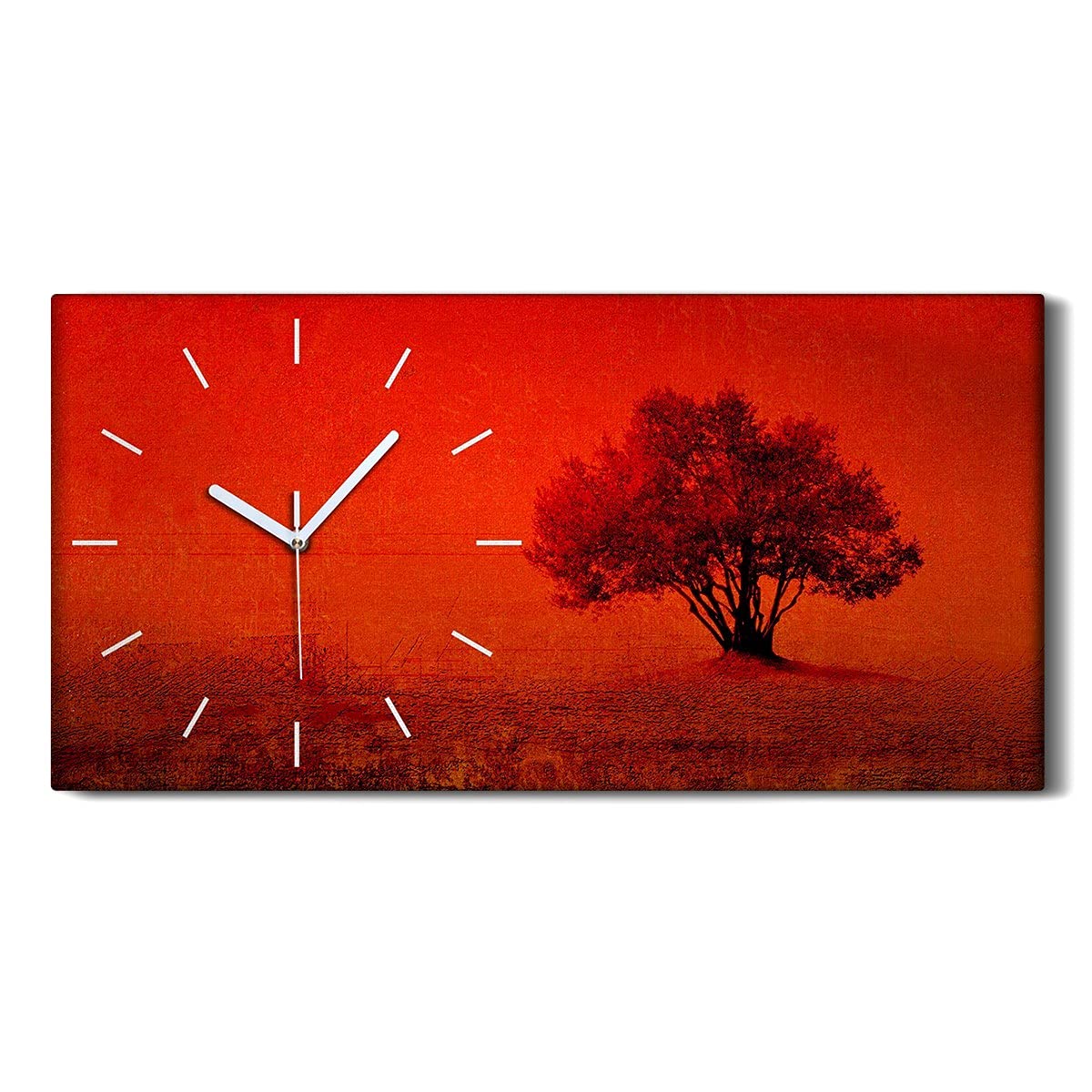 Horloge sur Toile de Qualité 60x30cm Impression Haute Définition