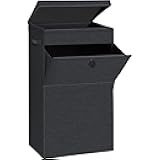 STORAGE MANIAC 100L Laundry Hmaper with Front Windows & Top Lid, Metal Laundry Basket, Large Tall Clothes Hamper Laundry Organizer for Closet Drom Laundry Room Closet Cloakroom, Black