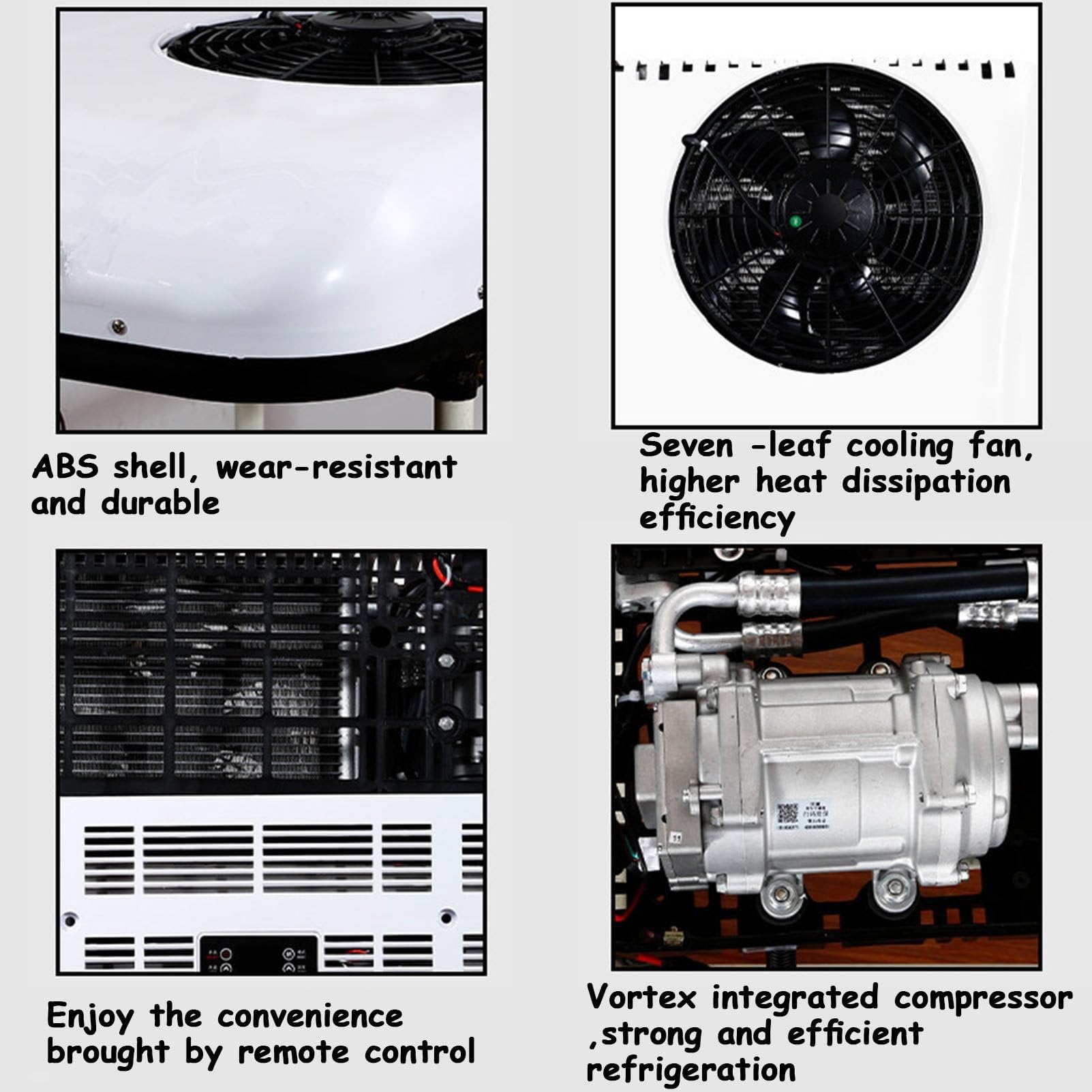 12V/24V DC RV Klimaanlage Intelligente Inverter Dach AC Einheit für LKW Camper Van Leise Kühlung