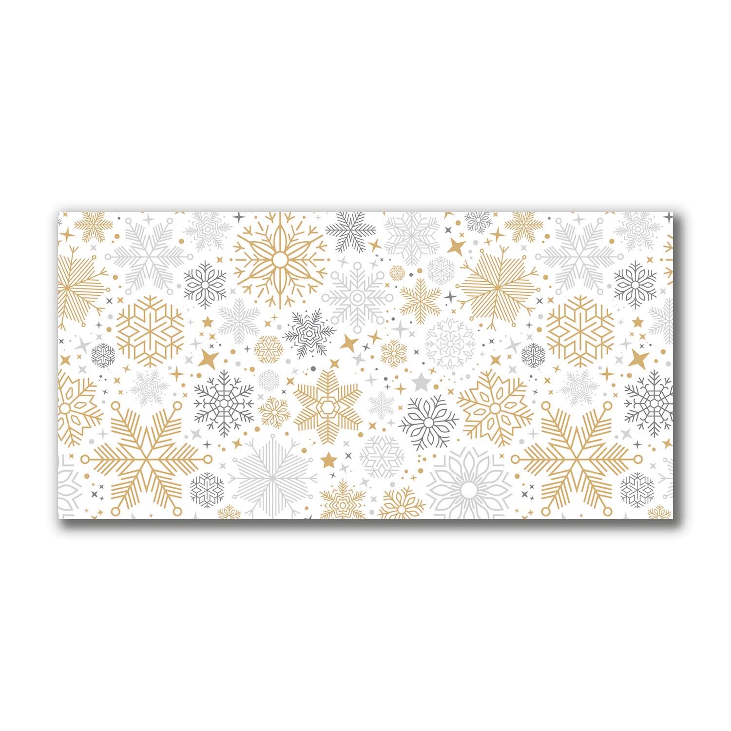 Tirages sur toile de Noël déco murale hiver flocons de neige 100x50
