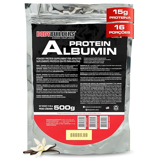 Albumin Protein Baunilha 500g – Bodybuilders