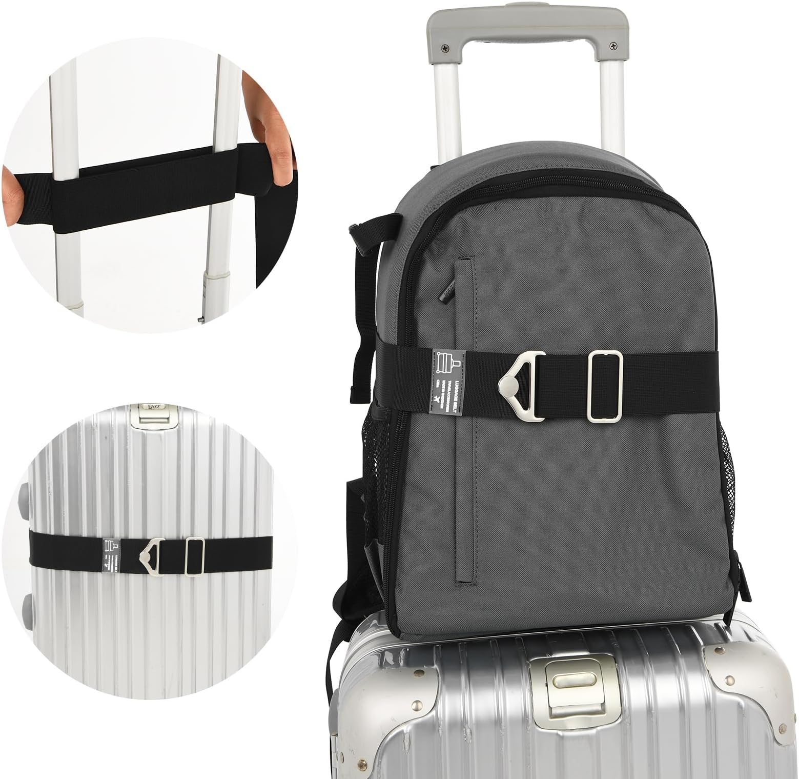 Travel Belt for Luggage Over Handle HeavyDuty Adjustable
