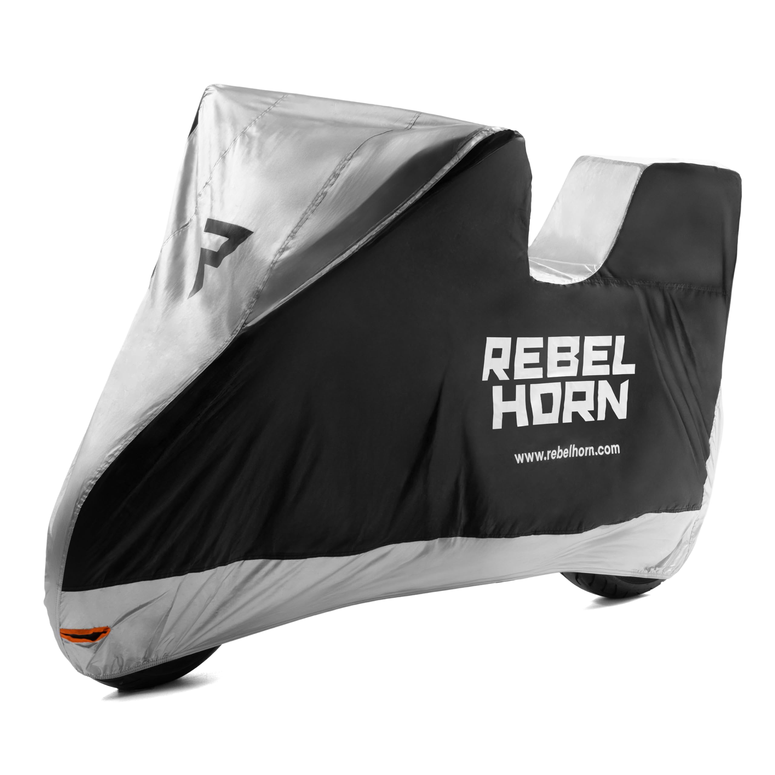 REBELHORN Shelter Top Case Motorradabdeckung | Strapazierfähiges Polyester | Motorradkoffer kompatibel | Zwei Löcher zur Anti-Diebstahl-Kette | Figurbetonte Passform