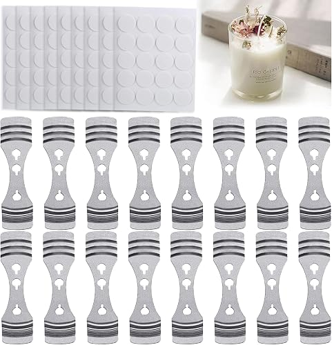 DINGPAI 20pcs Candle Wick Holder & 180 Stickers, Candle…