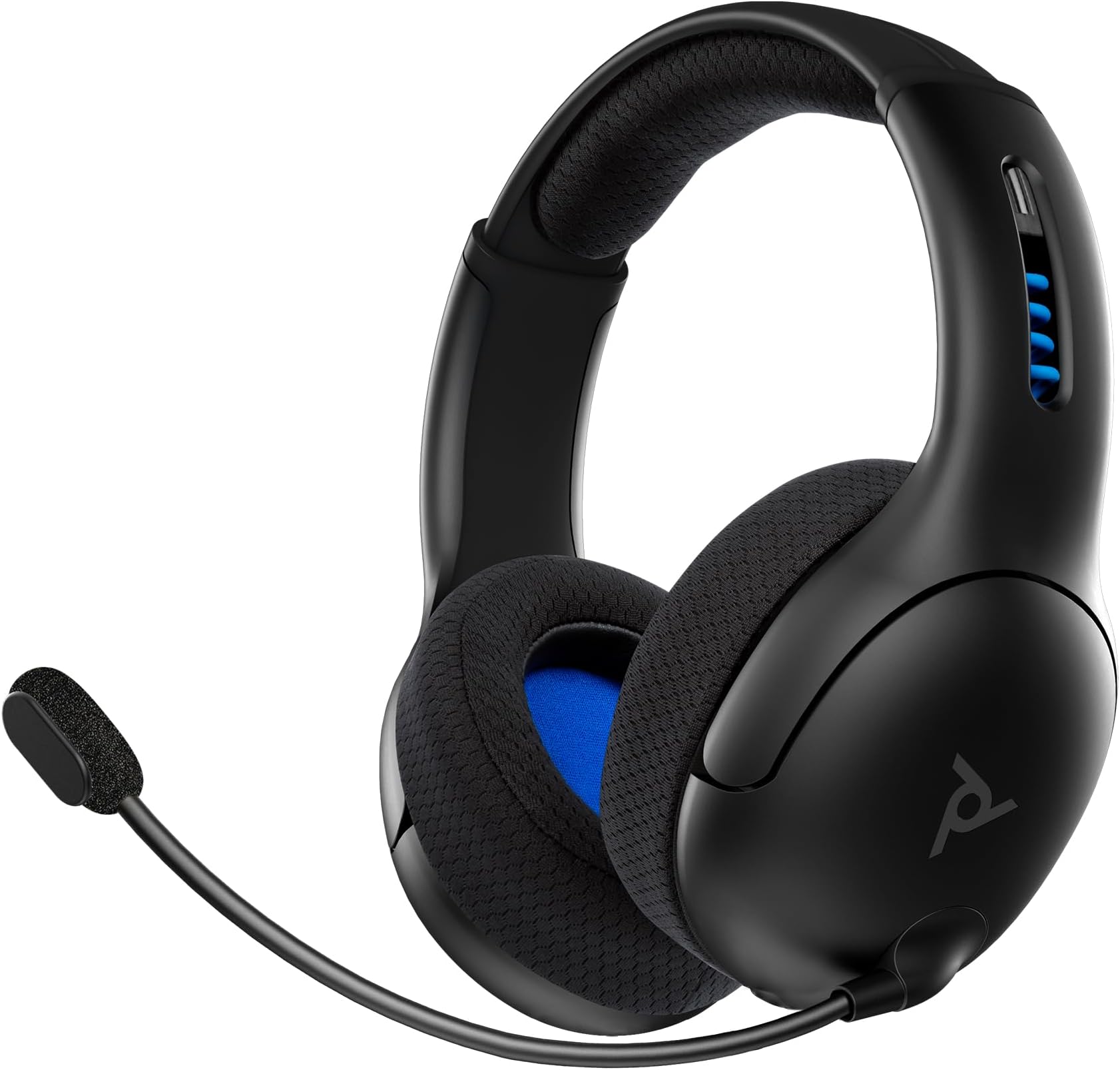 PDP AIRLITE PRO Wireless Power Stereo Gaming Headset with Noise Cancelling Microphone: Compatible with PS5/PS4/PS3 Console/PC Windows 10, Comfortable Lightweight Headphones, Long Battery Life (black)