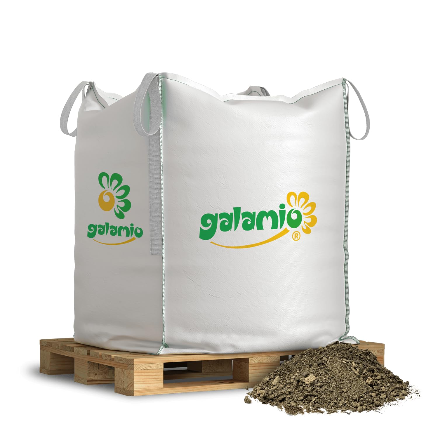 GALAMIO - Bodensubstrat (500 kg BigBag) – für Universalerde und Pflanzerde - Humusreiches Gemisch aus regionalen Böden mit Grünschnitt – als Gemüseerde und Kräutererde für Bäume und Sträucher