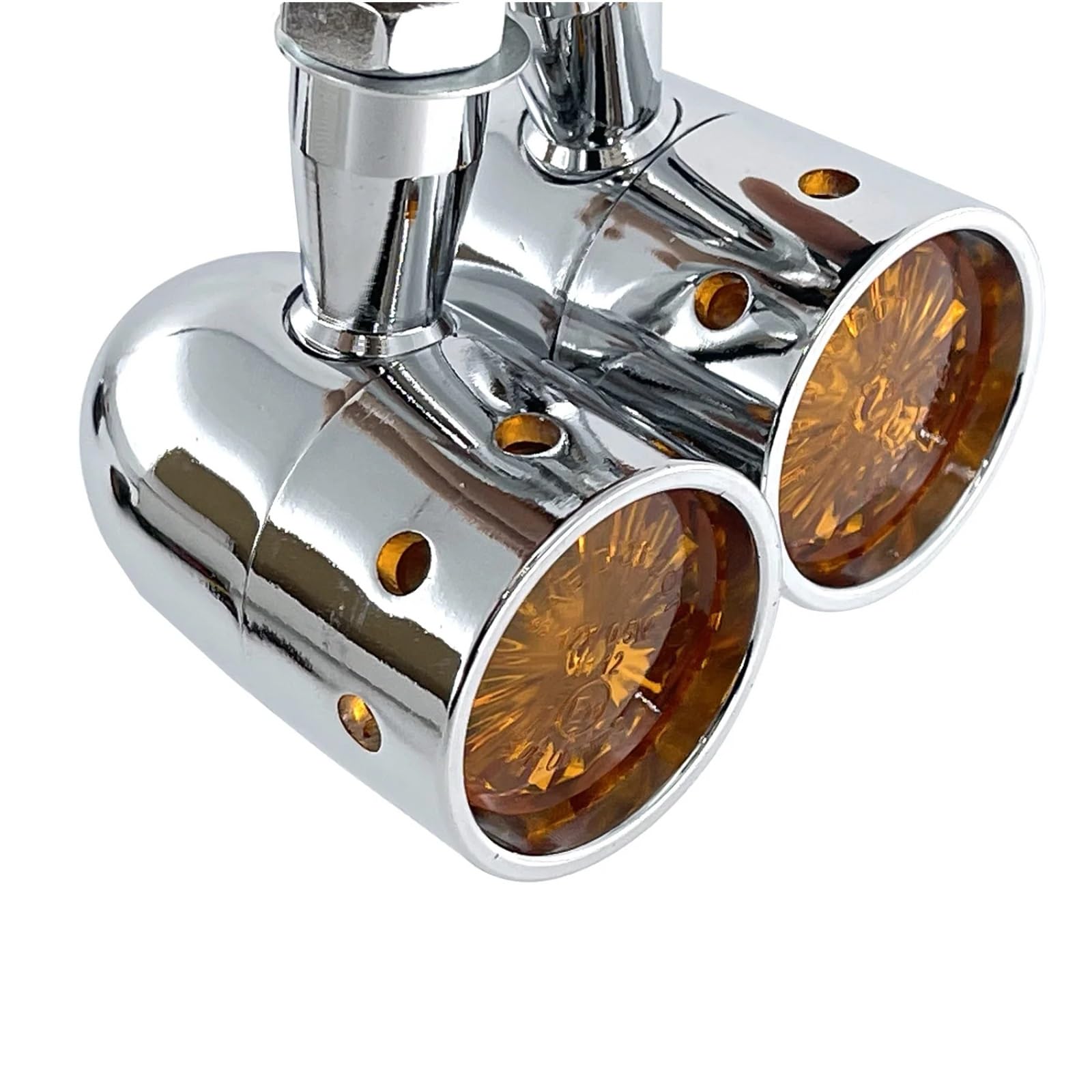 Indicatori di direzione per Moto 2 Pezzi per Tutte Le Moto universali 12V, indicatori di direzione Ambra da 10 mm, luci di Posizione Laterali Ambra, luci di Guida