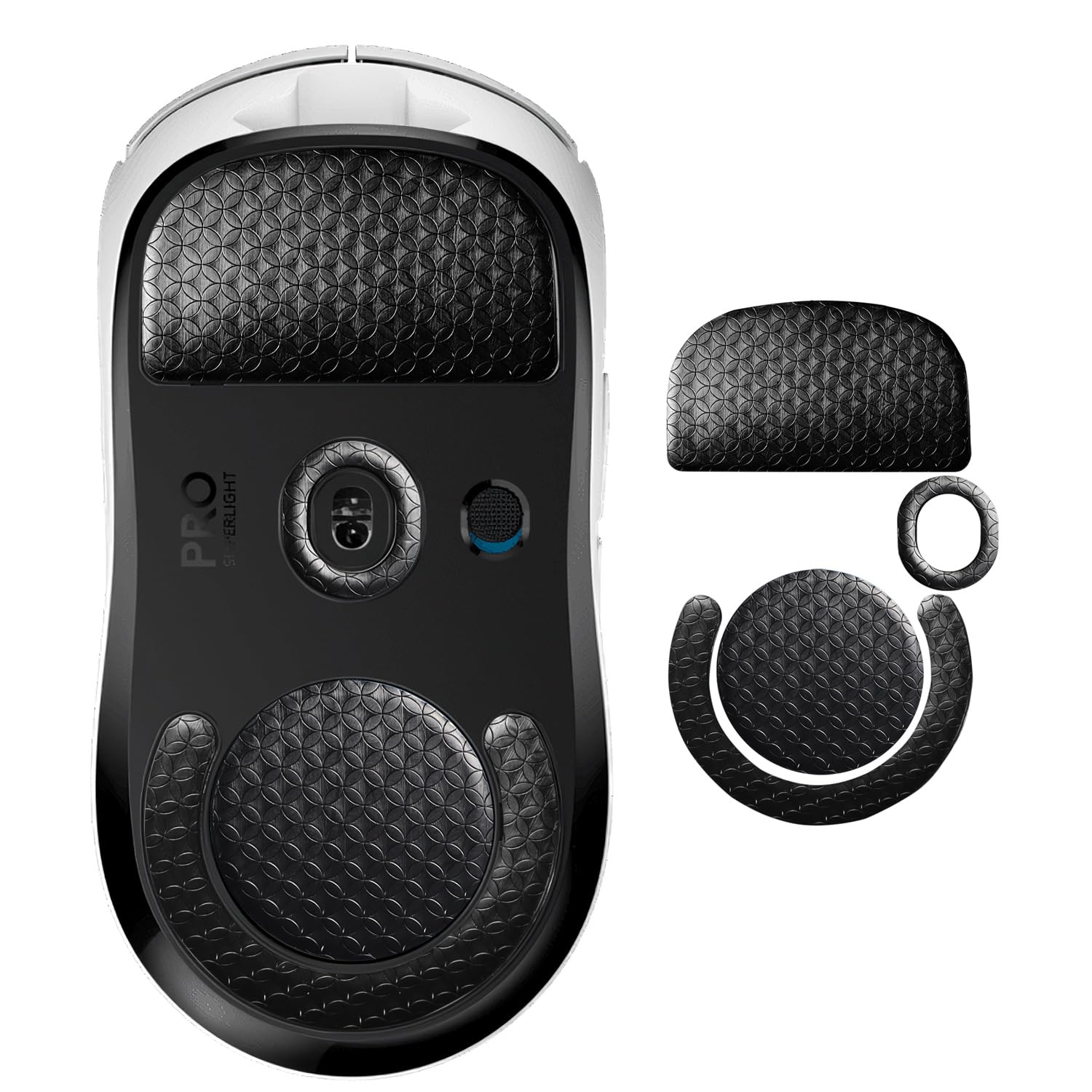 Smooth Gliding Mouse Skates for Logitech G Pro X Superlight Mouse Feet Replacement(PTFE,Black) Rounded Edges Ultra-Smooth and Durable Gaming Mouse Slider for G Pro Superlight