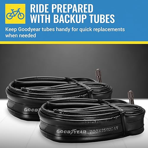 Miniatura 13 de Goodyear Tubo de bicicleta con caucho butílico - Tubos de bicicleta confiables para ciclismo premium
