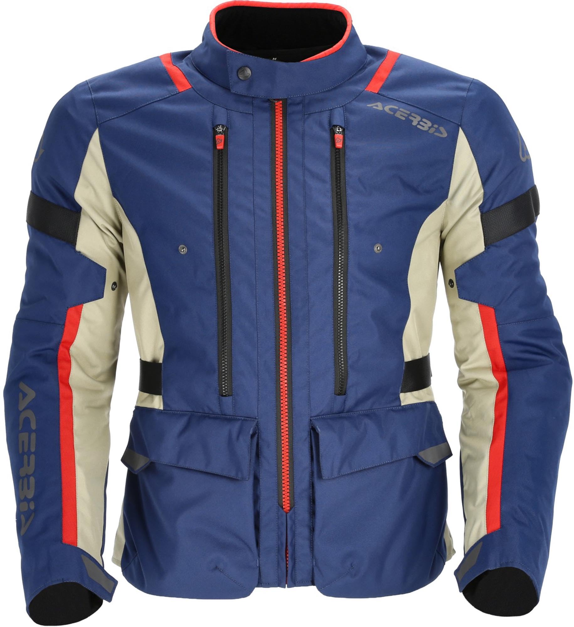 Acerbis X-Travel 2.0 Kurtka tekstylna motocyklowa, niebieski/czerwony, L