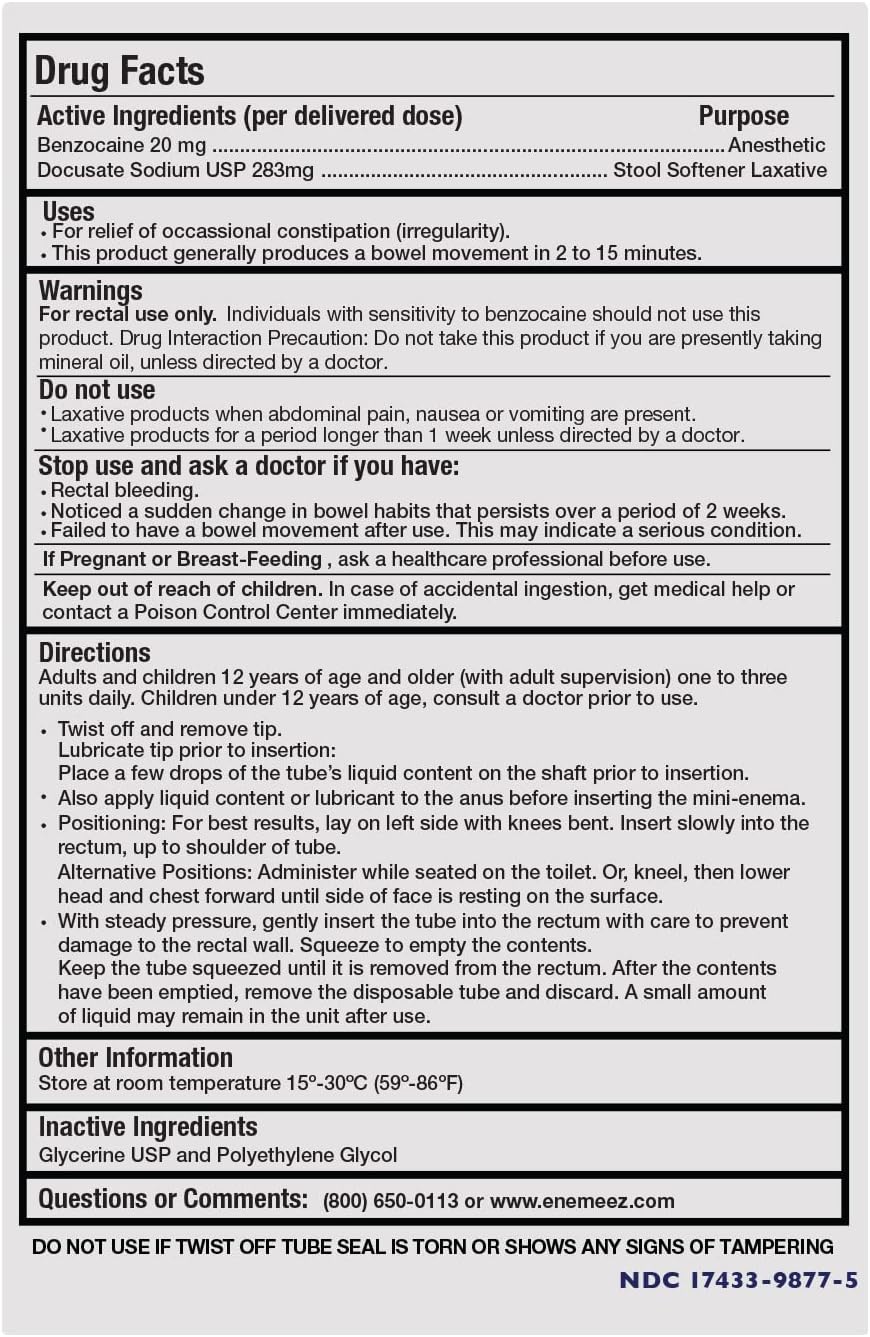 Enemeez Docusol Plus Docusate Sodium Enema - Clear 5 ml, 5 Count, Fast-Acting for Constipation - Image 6