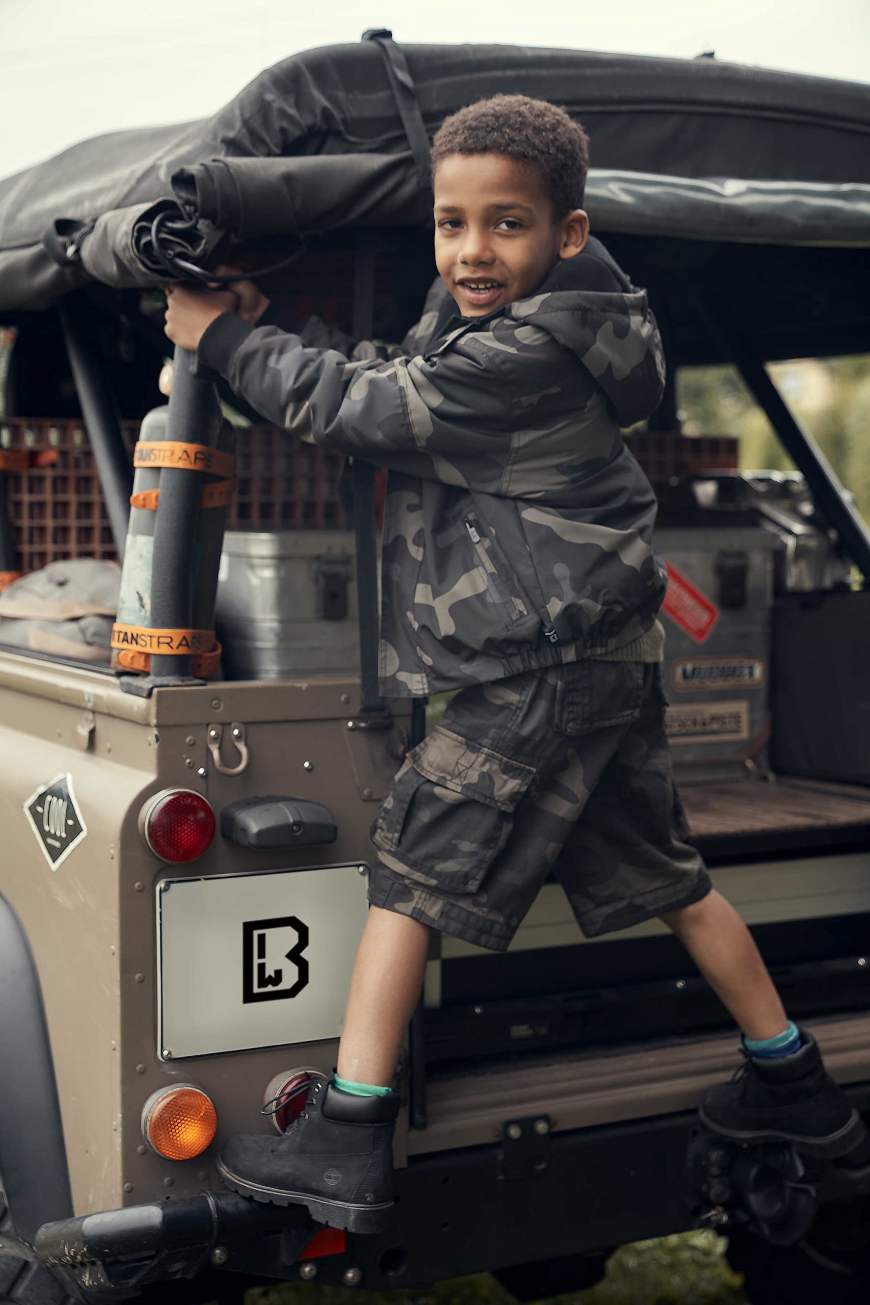 Brandit Short Enfant Urban Legends Unisexe Short Noir 100% Coton
