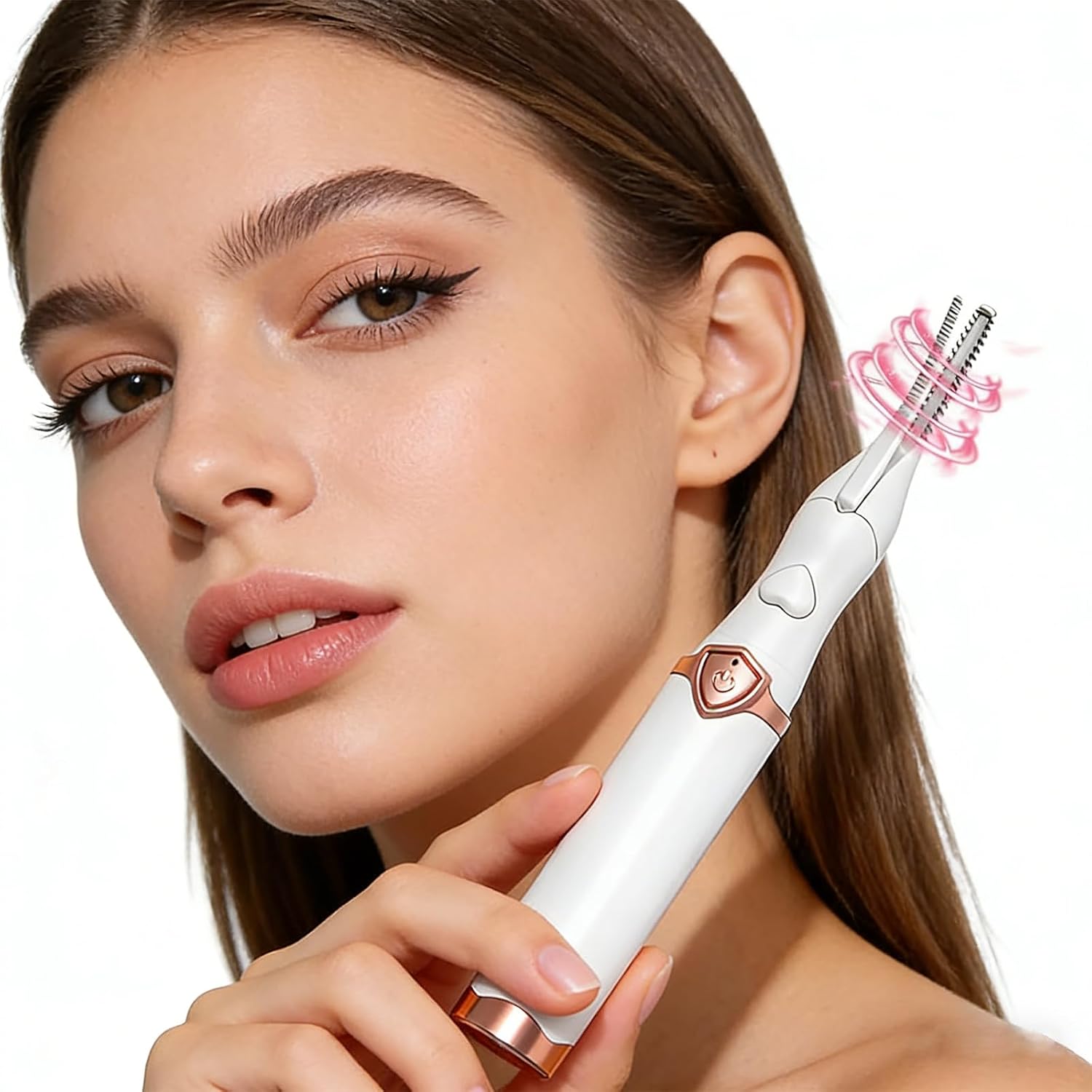 Heated Eyelash Curler,Electric Eyelash Curler Rechargeable with Fast 10s Heat-Up Lash Curler for Makeup Natural Curling Eye Lashes and 24 Hours Long Lasting