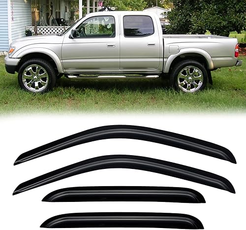 Miniatura 126 de Visera de ventana para Jeep Cherokee 1984-2001 (Excluye Modelo Limited), Protectores Guards Shields de lluvia de canal exterior, Deflector