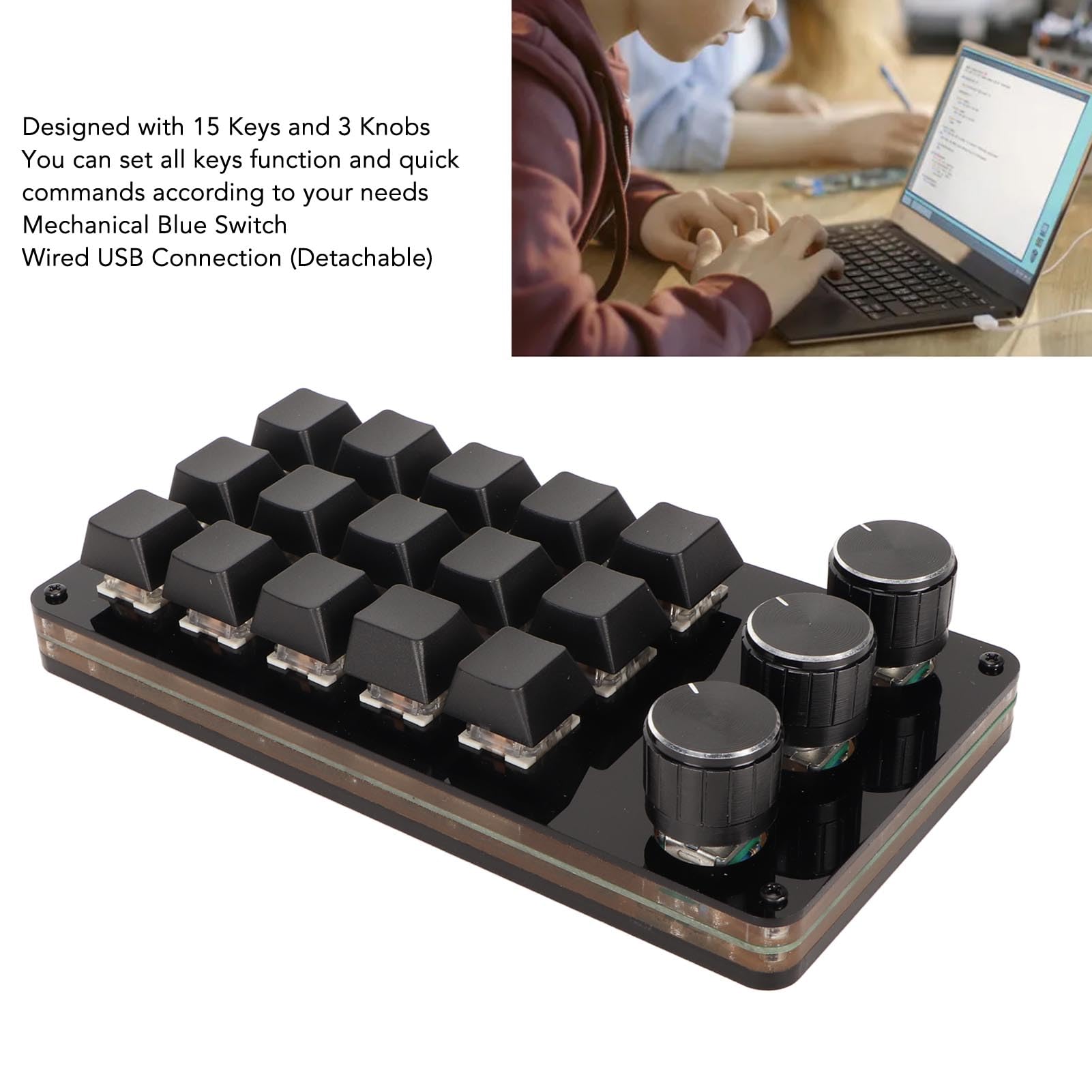 Snapklik.com : 15 Keys Mini Keyboard